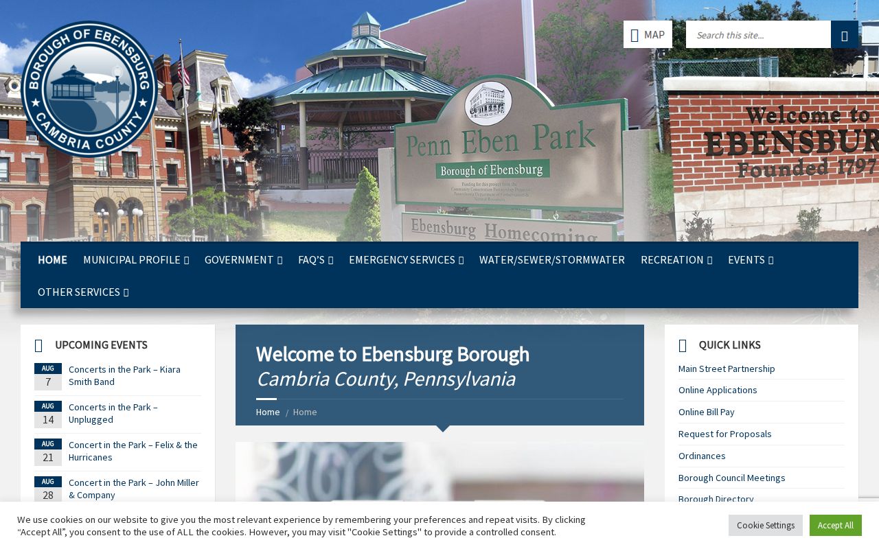 Official Ebensburg Borough website and borough hall
